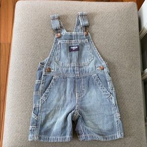 NWOT OshKosh striped baby overalls 12mo